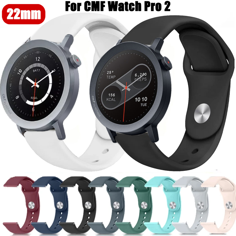 22mm Sport Silicone Strap For Watch X X2 4Pro Replacement Wristband For One Plus 2 2R/One Plus 46mm Bracelet Correa
