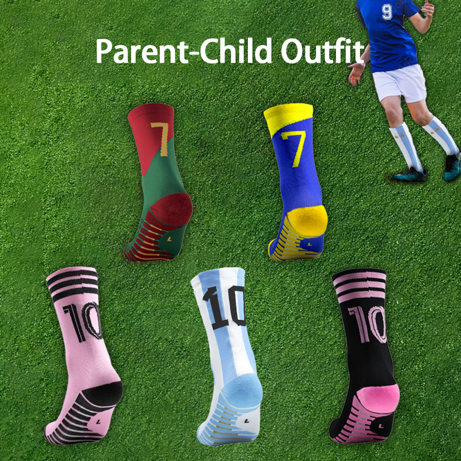 1 Pair Men Women Sports Anti-slip Football Socks Basketball Socks Comfortable Durable Practical Training Fitness Socks