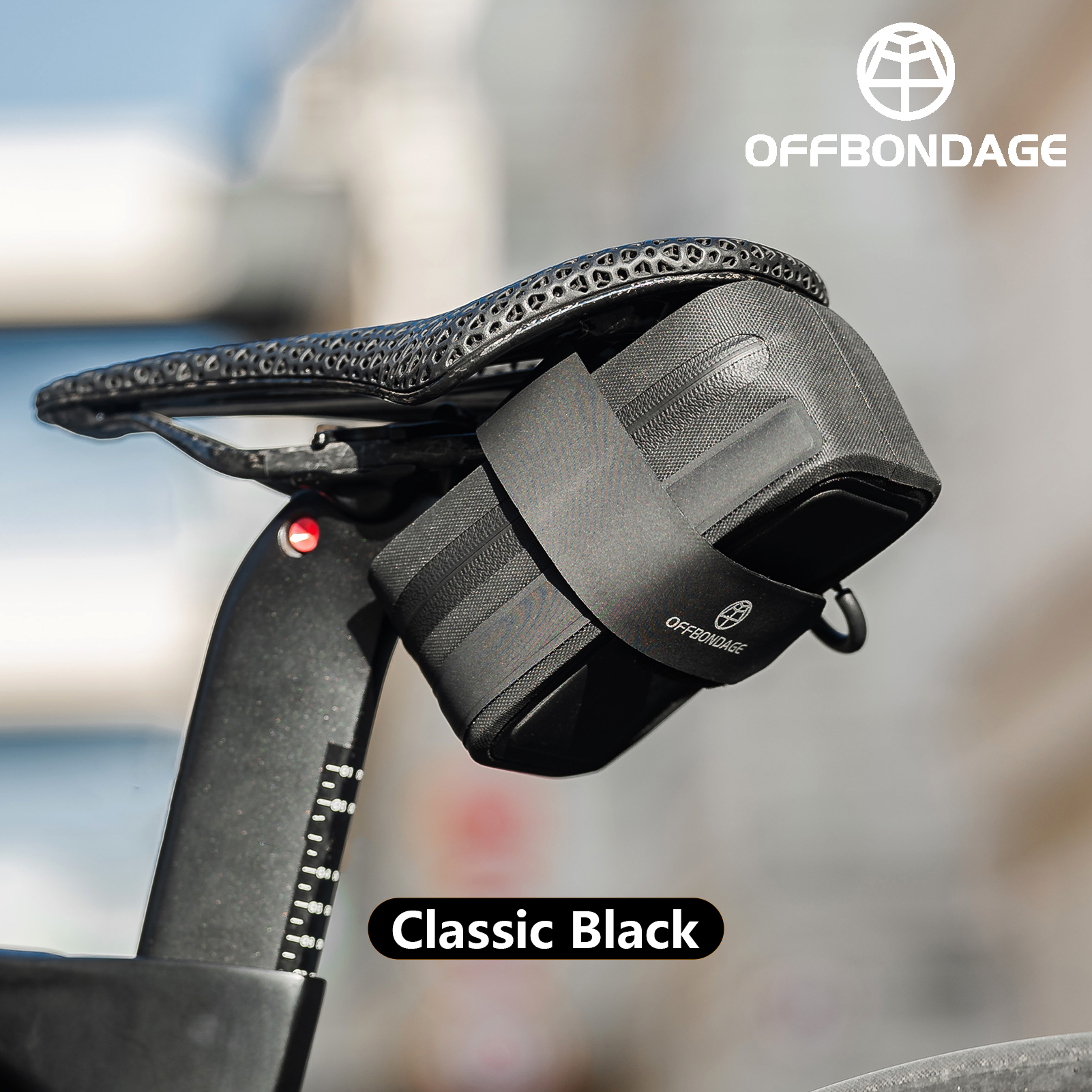 OFFBONDAGE Mini Bicycle Saddle Bag Lightweight Bike Under Seat Bag Portable Multi-function Tools Bag Waterproof MTB Accessories