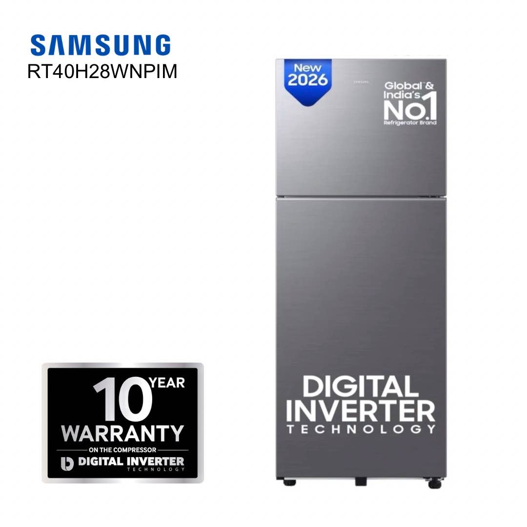 SAMSUNG 253 Ltrs Double Door Refrigerator Digital Inverter RT40H28WNPIM