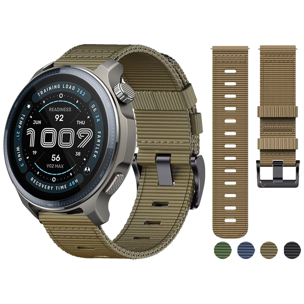 20mm 22mm Nylon Strap For Watch Sport Band For Active Max/Active 3 Premium/Balance 2/Cheetah Pro/GTR 4 Bracelet
