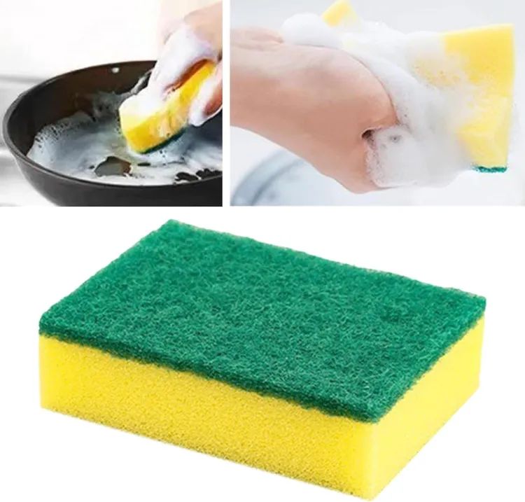 2 Pcs Dish Washing Sponge Cleaning Brush