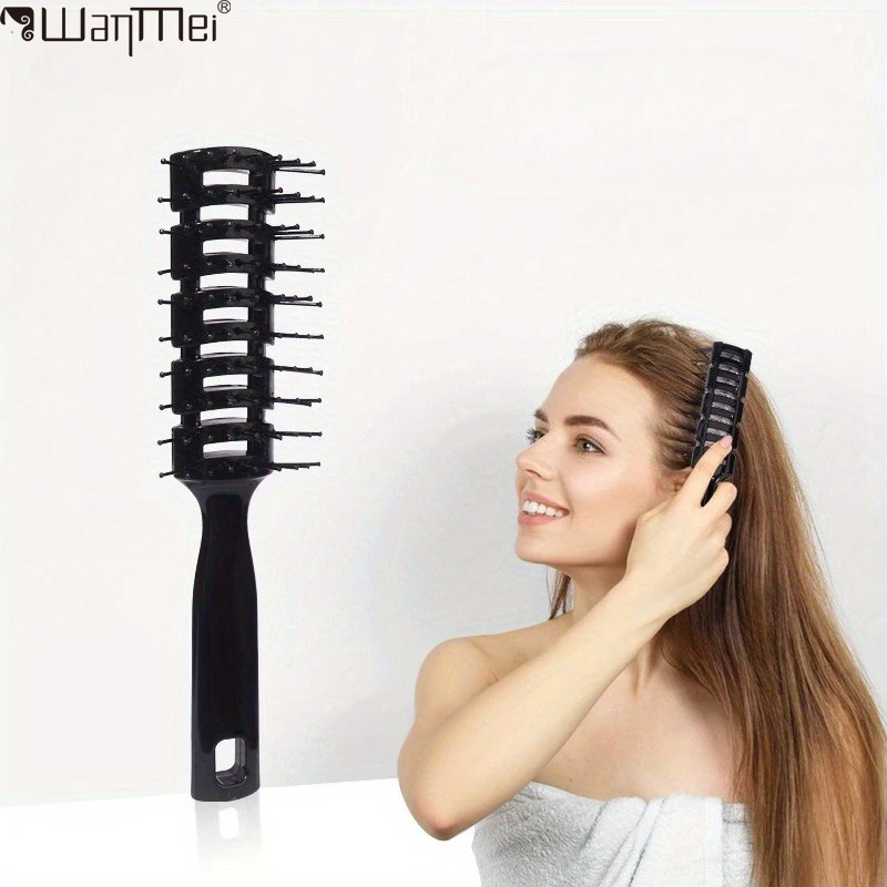 WANMEI Ribbed Comb for Men Boy Fluffy Hair Brush Salon Hairdressing Comb Massage Ribs Hair Comb Scalp Barber Hair Styling tools