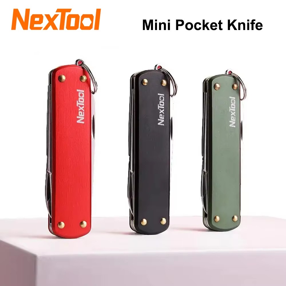 EDC Mini Knife Multitool Folding Scissors Screwdriver Pocket Knife Portable Outdoor Cutter Multipurpose Repair Tools