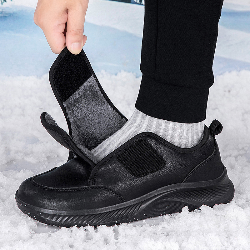 Autumn and Winter Plus Size Elderly Shoes New Widened Men Shoes Warm Cotton Shoes Hiking Shoes Men Shoes Men Boots