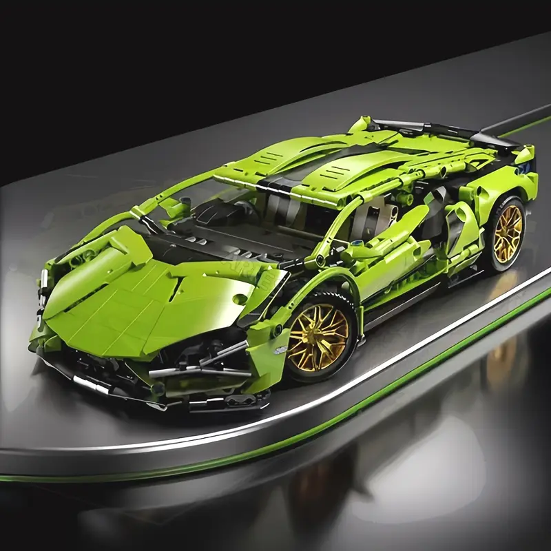 Hot Technical Building Blocks Car Racing Sport Speed Vehicle Model City Mechanical Super Bricks Puzzle Toys