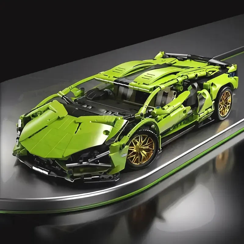 Hot Technical Building Blocks Car Racing Sport Speed Vehicle Model City Mechanical Super Bricks Puzzle Toys