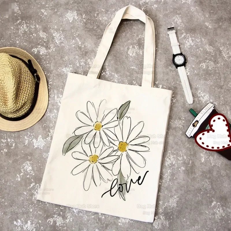 Cookie Run Shadow Milk Canvas Picnic bags Print Tote Bag Eco Reusable Shopper Bag Canvas Picnic bag Large Picnic bag Men Women
