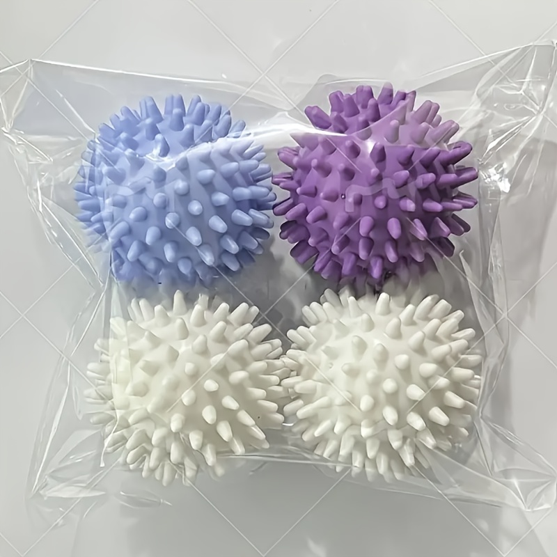 Reusable laundry ball set (4 pieces randomly) - removes hair, softens clothing, prevents tangling, reduces wrinkles