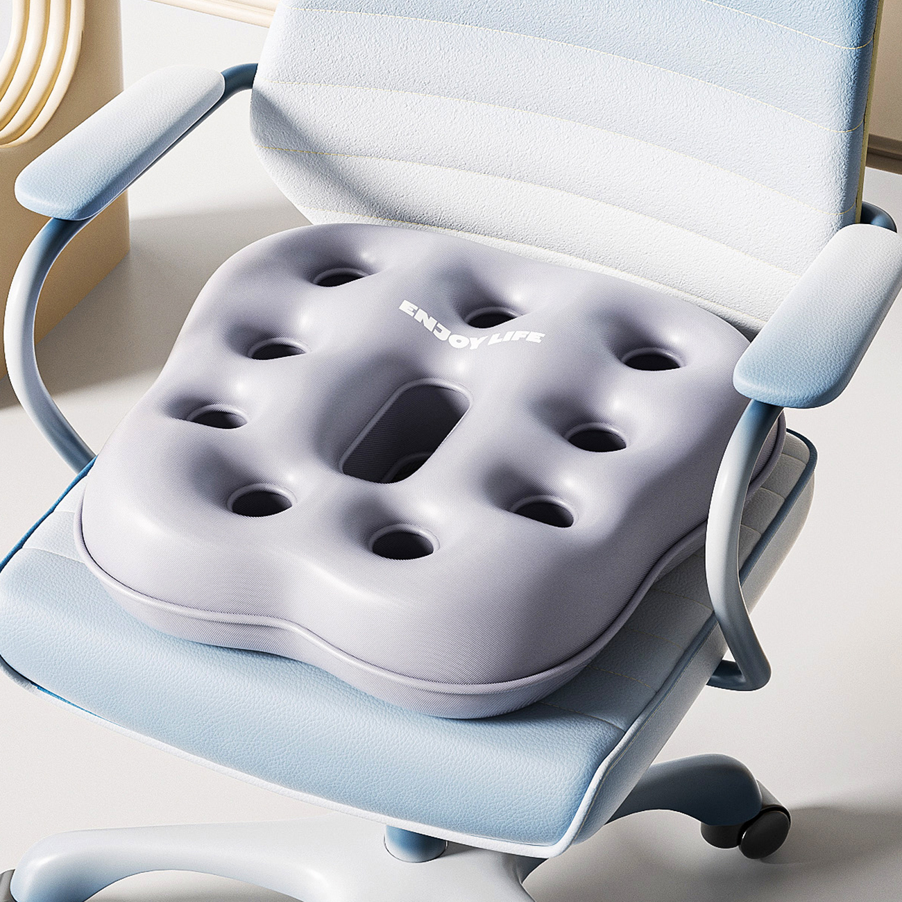 1PC Air Inflatable Seat Cushion Travel Cushion, Inflatable Airplane Seat Cushion for Long Flights, For Office Chair, Wheelchair