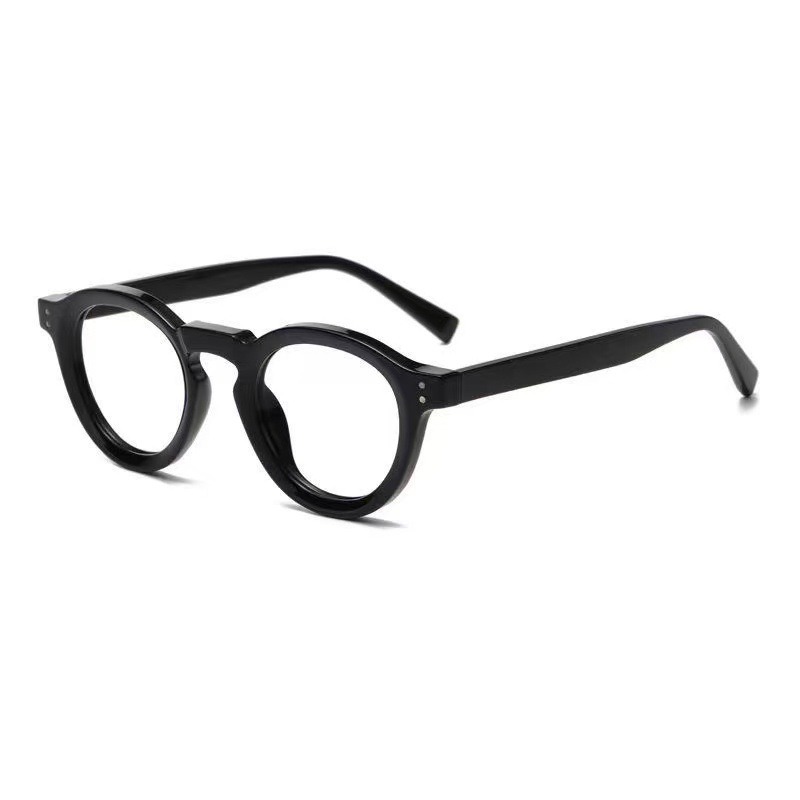 2025 Fashion New Japanese Retro Style Men and Women Vintage Round Frame Glasses Pin Fashion Personalized Flat Mirror