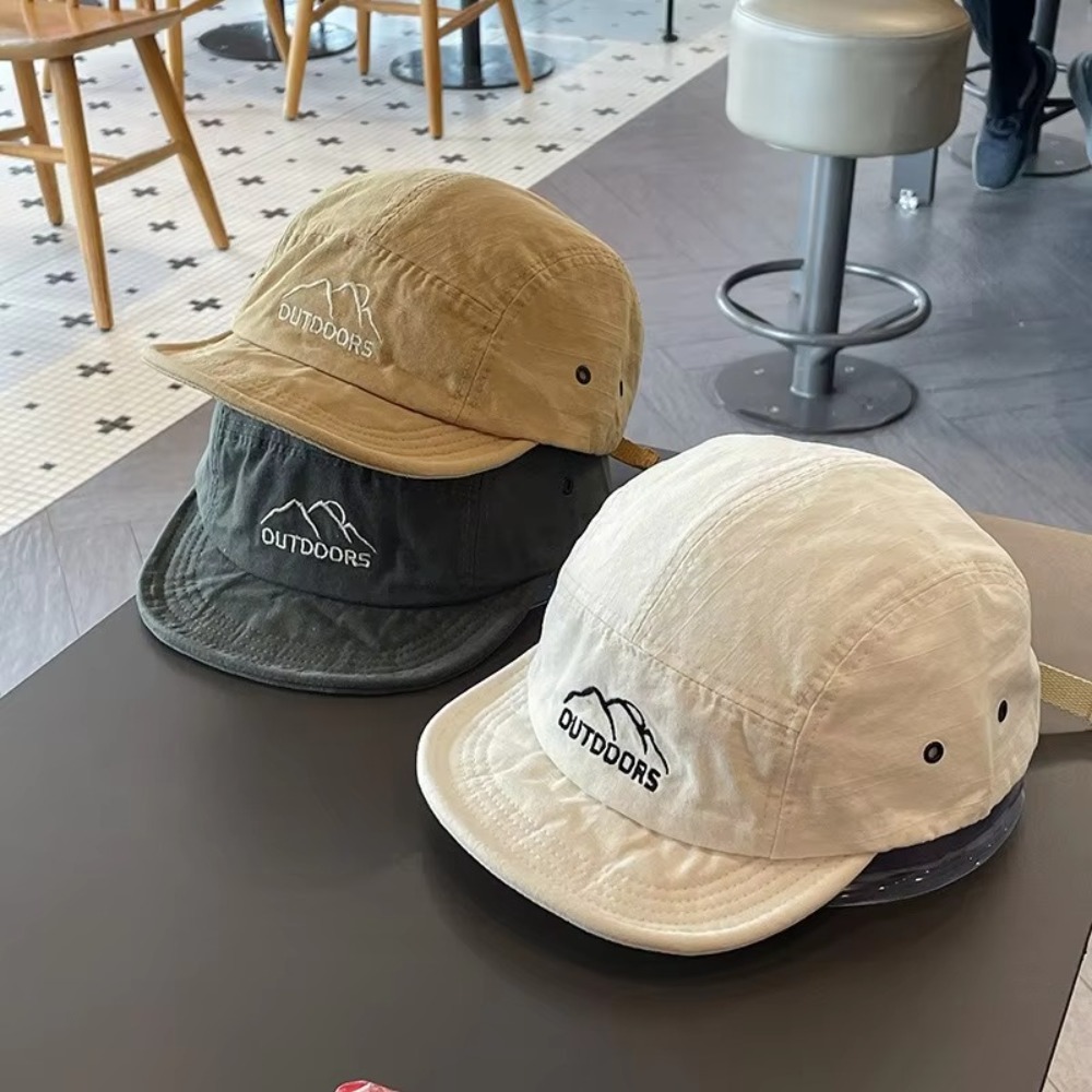 Soft Short Brim Baseball Cap Adjustable Lightweight Sports Running Cap Sun Protection Sun Hat Women Men