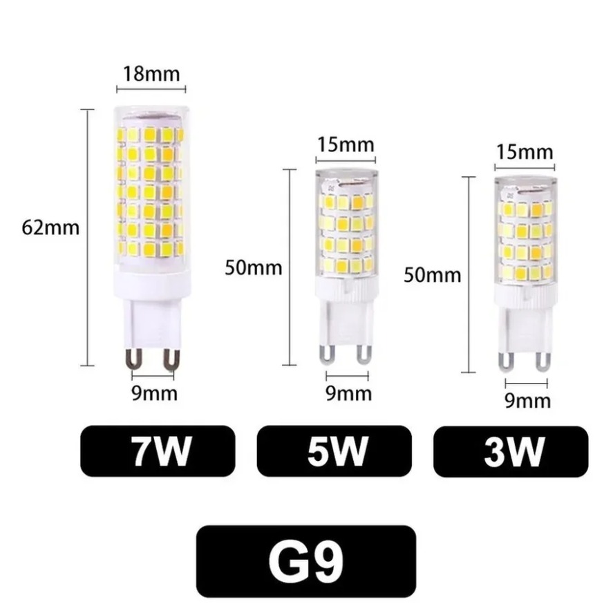3W 5W 7W LED Bulb G9 lighting light Dimmable AC 220V Lamp SMD2835 Spotlight Chandelier Lighting Replace Halogen Lamp Bulb