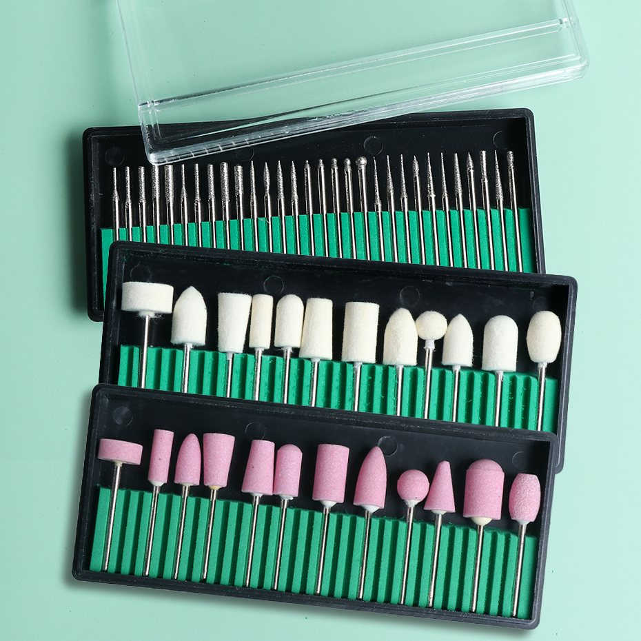 Nail Art Drill Bits Replace Sandpaper Head Set Gel Tips Grinding Polishing Tool Pedicure Machines Accessories for Friends