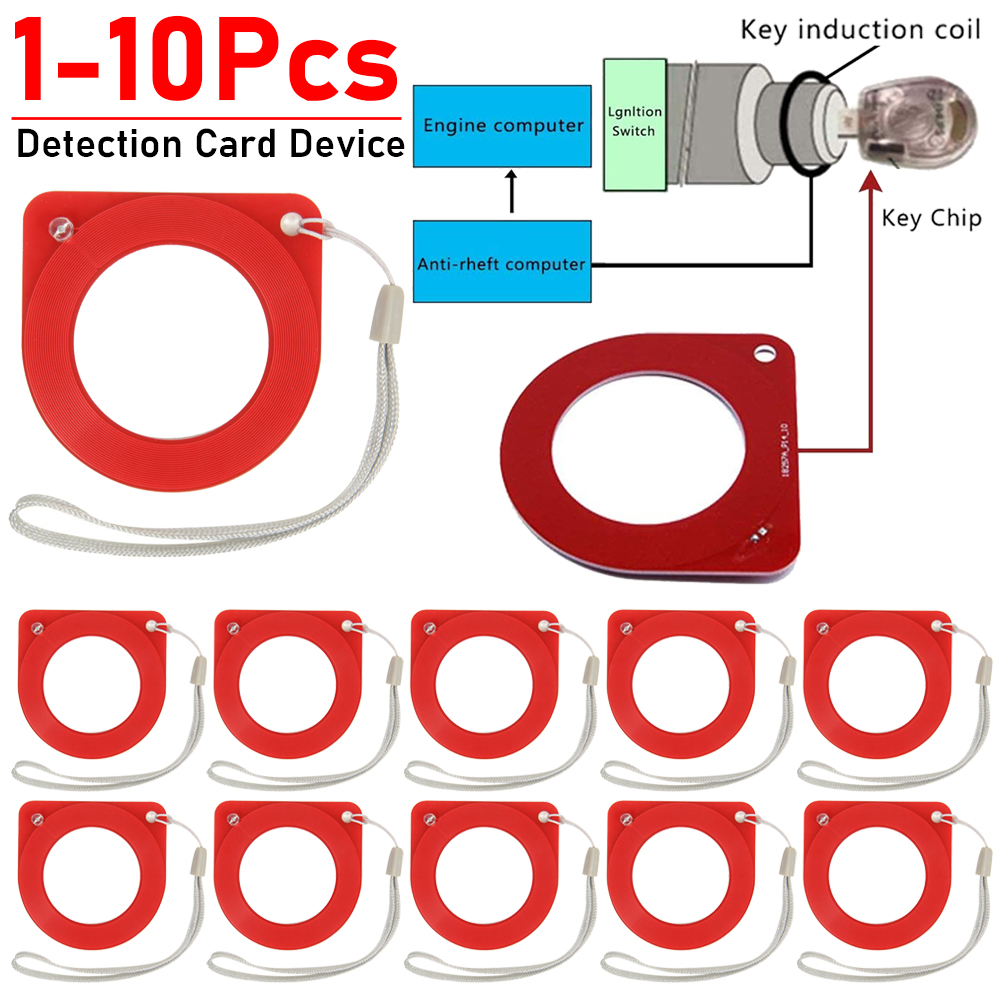 1Pc Vehicle Testing Tools Car Key ECU Test Coil Automotive ECU Induction Signal Detection Card Diagnostic Tool