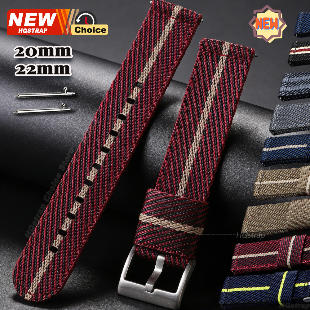 New Nylon Weave Strap 20mm 22mm Quick Release Belt for Bracelet for Smartwatch Band for 6/5/4 Classic