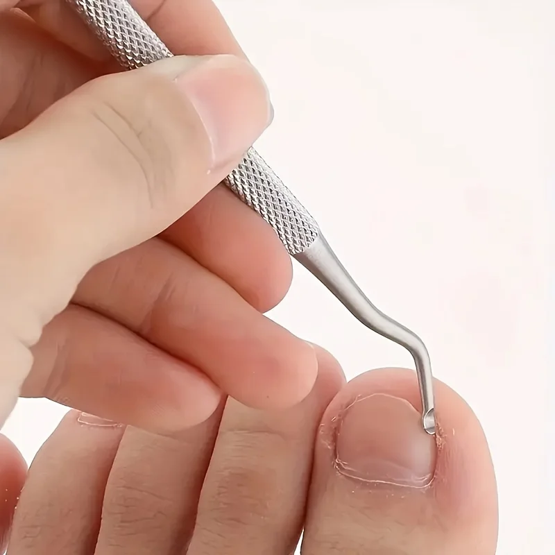 1/3PCS Stainless Steel Ingrown Toe Correction Files Double Head Silver Toe Nail Care Hook Manicure Pedicure Toenails Clean Tools