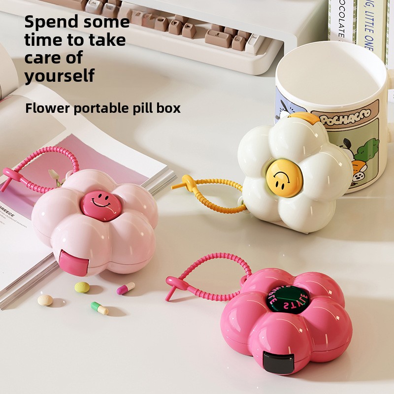 Jewelry Storage Box Mini Portable Travel Stud Earrings Necklace with Grid Creative Multifunctional Storage Box