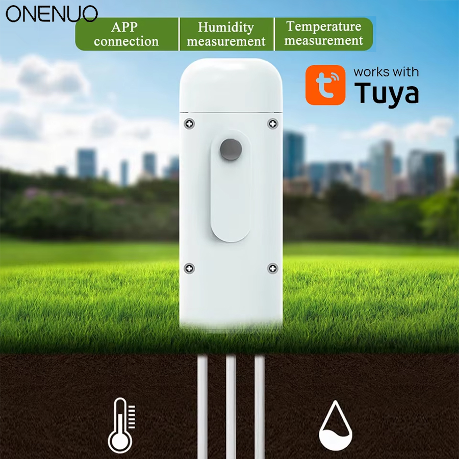 2PCS TUYA ZIGBEE Garden Automation Irrigation Detector Wireless Soil Temperature and Humidity Detector