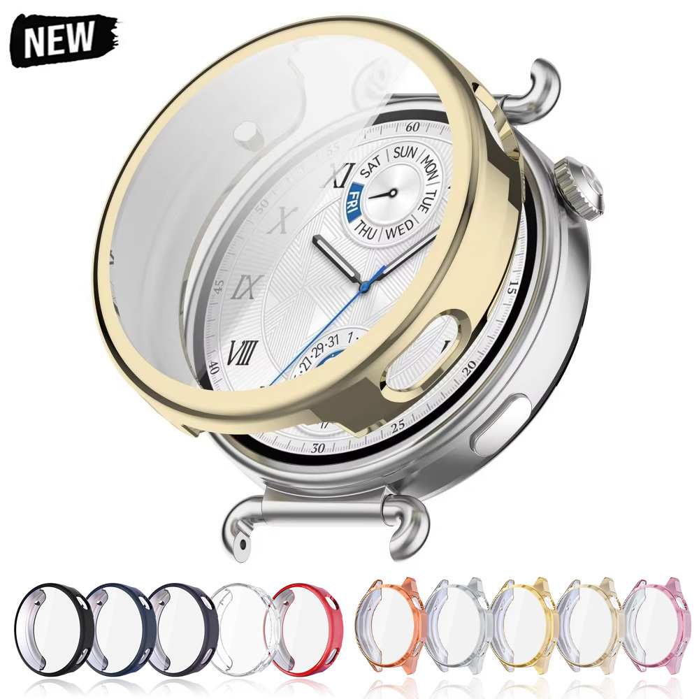 Case for Watch GT6 WithTempered Glass 46mm Band Watch GT6 41mm Soft All-Around Screen Protector Cover Bumper Cases TPU
