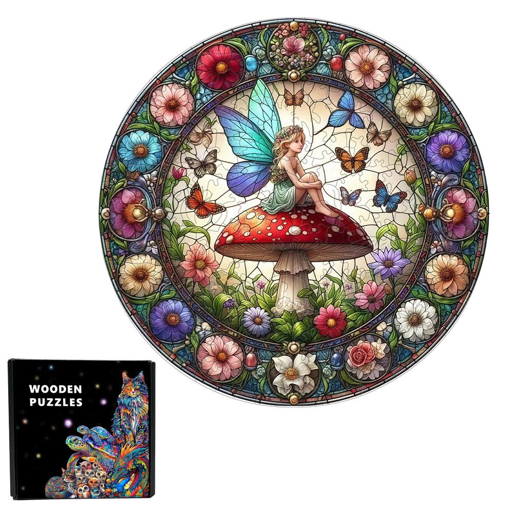 Interactive A Beautiful elf Wooden Puzzles Fabulous Educational DIY Puzzles Fabulous for Kids