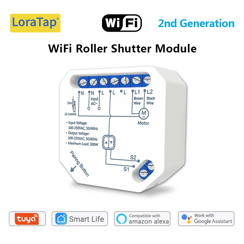 TNCE EU/US WiFi Smart Touch Curtain Switch Roller Blinds Motor Switch Work With Tuya Smart Life App Alexa Home