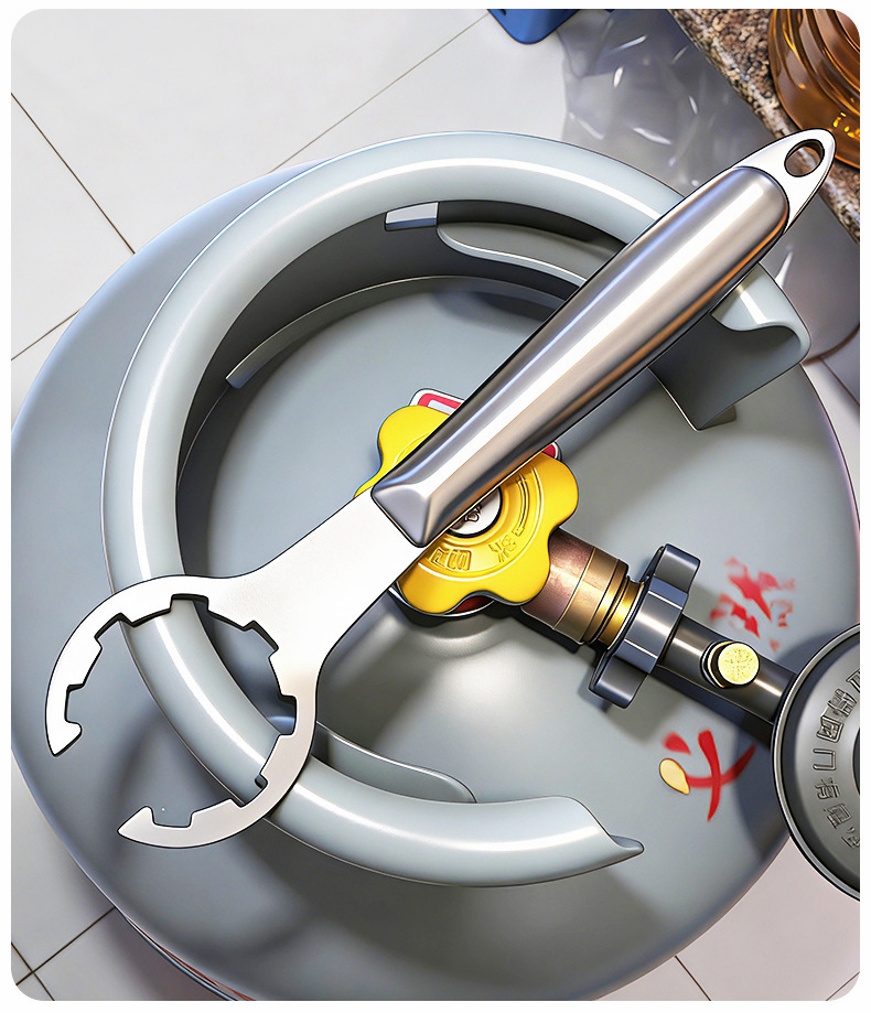 Gas Can Cylinder Wrench Nonslip Professional Portable Ergonomic Handle Opener Anti Skid Pressure Reducing Valve Spanner