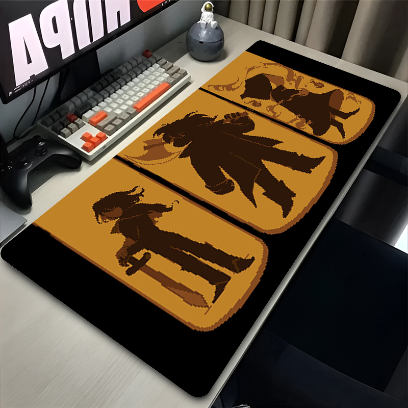 Anime Mouse Pad PC Kawaii Kris Susie Ralsei Extended Desk Mouse Mat Laptop Pixel Art Game D-deltarune Keyboard Pad Soft Mousepad