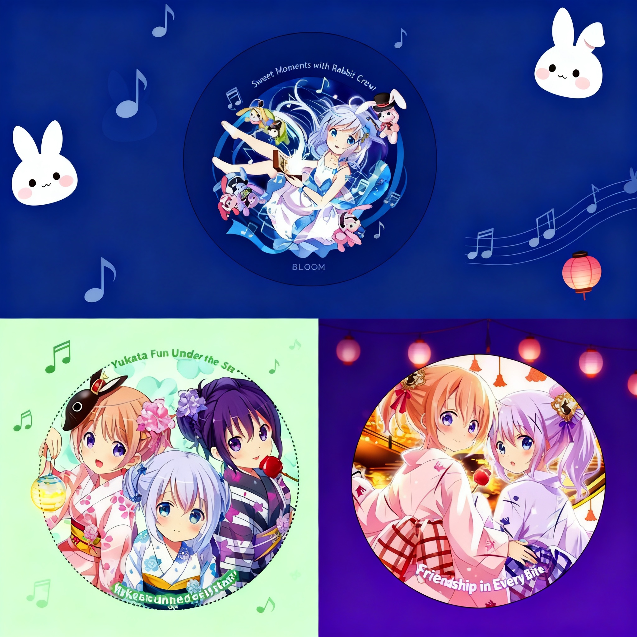 Anime Merchandise Metal Pin Badge Collectible Souvenir Today Will You Come To The Rabbit House Kafuu Chino Hoto Kokoa Anime