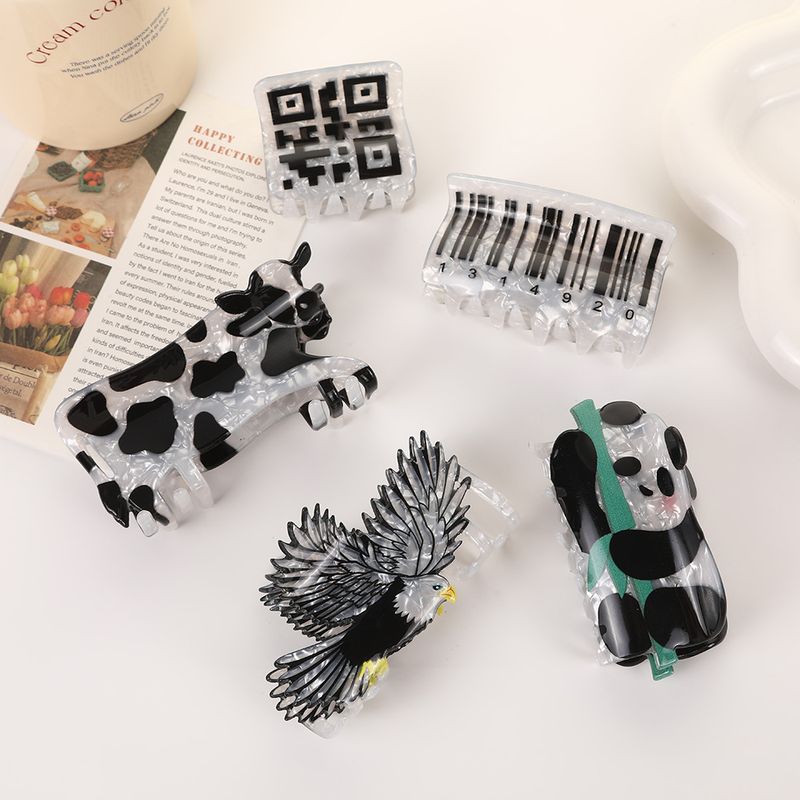 1pc New Cute Cartoon Animal Hair Clip Panda Fun Personalized Hair Accessories Hair Clip Women's Hair Clip