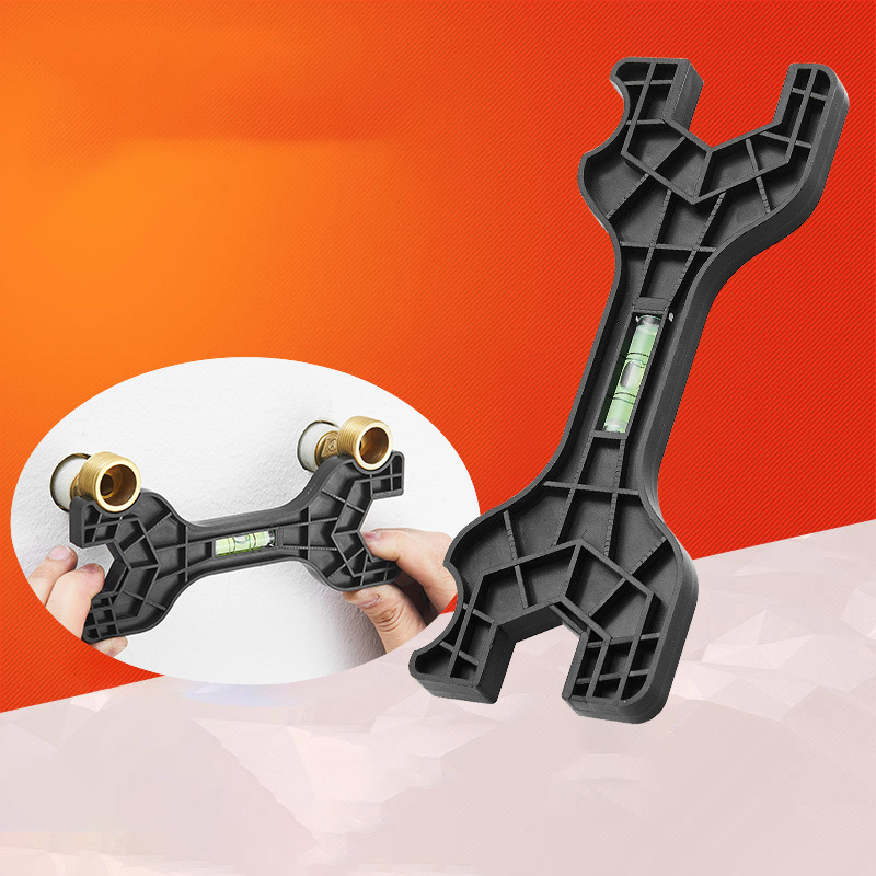 Handyman's Multi-purpose Dual Head Wrench with Level, For Plumbing & Tap Repair Tasks