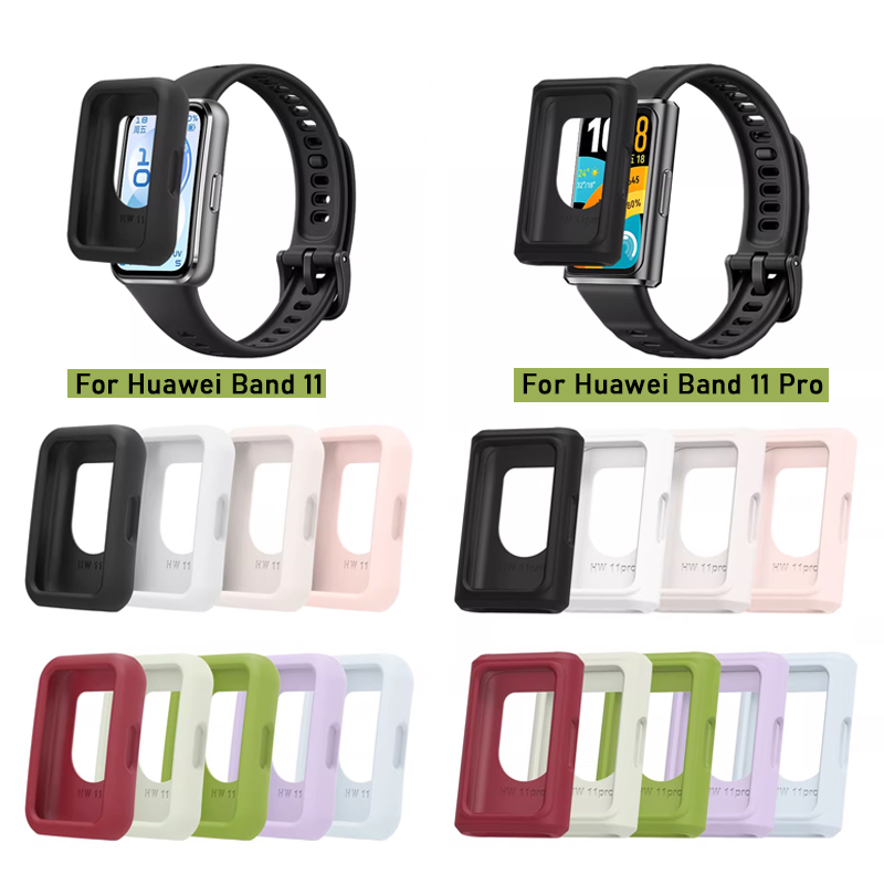 For Band 11 Watch Case Soft Silicone Protective Cover Shell Sports Watch Protection For Band 11 Pro 11 Accessories