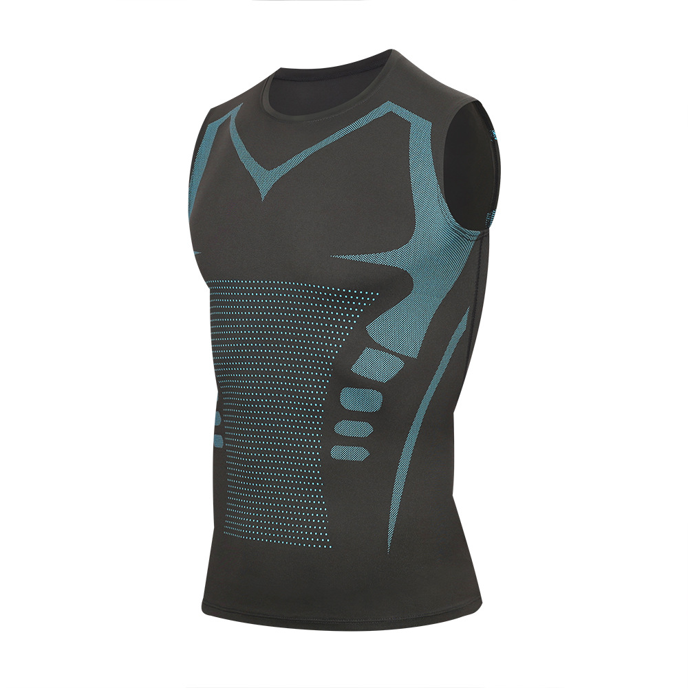 Mans Compression Tank Top Men Gym Shirt Sleeveless Quick Dry Sportswear Male Fitness Bodybuilding Vest Workout Muscle Top ￼ ￼ ￼
