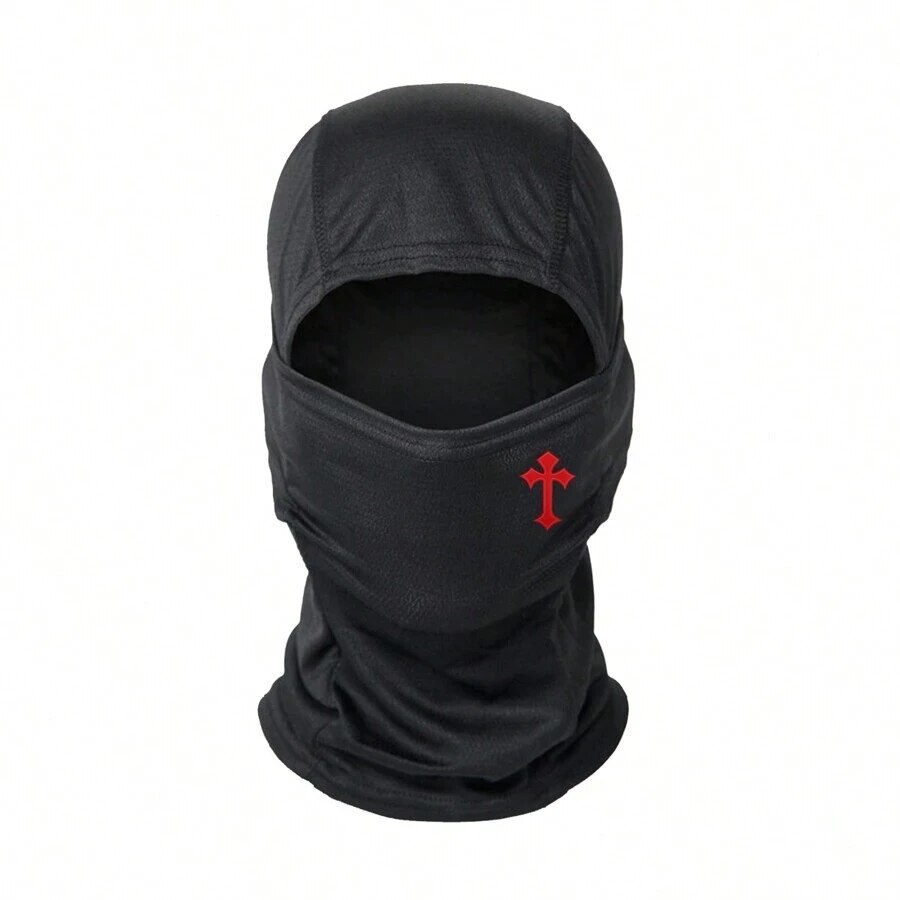 1pc Cross Printed Mask Hood For Men And Women Outdoor Riding Balaclava Hat Windproof And Sunscreen Sun Hat Bles DZ-37A-44