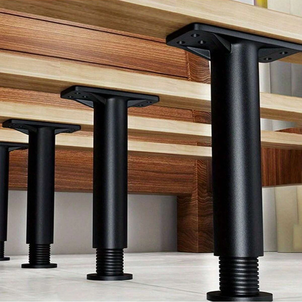 Heavy-Duty Adjustable Bed Frame Support Legs Steel Furniture Feet for King Bed Extra Durable And Sturdy Sofa Table Base