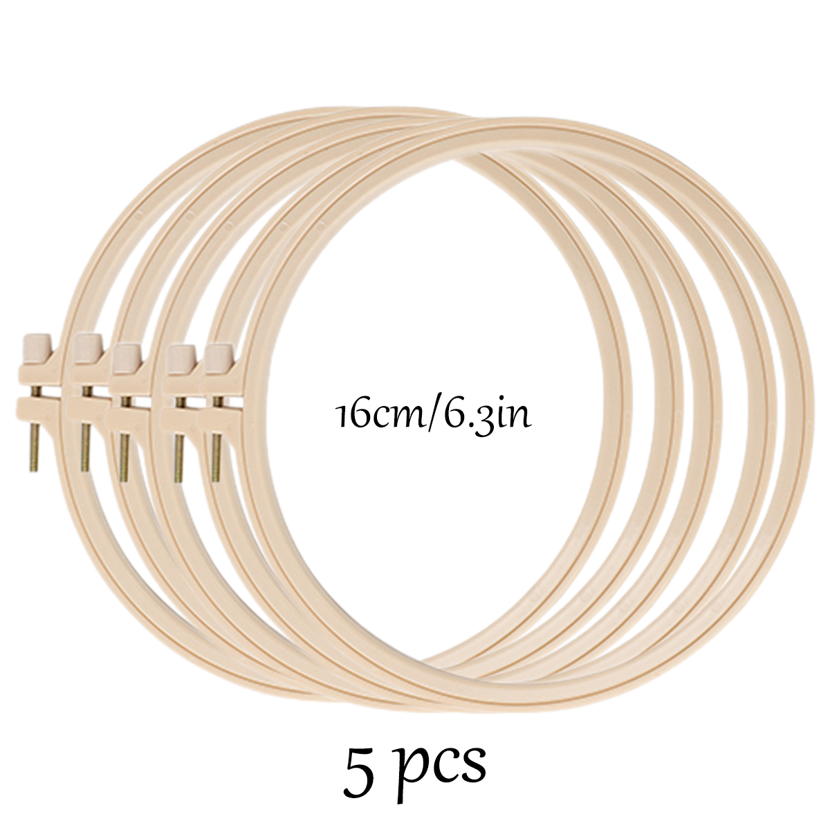 Imitation Bamboo Plastic Embroidery Bandage Handmade DIY Embroidery Tool Embroidery Bandage Round Embroidery Frame Stretch Embro