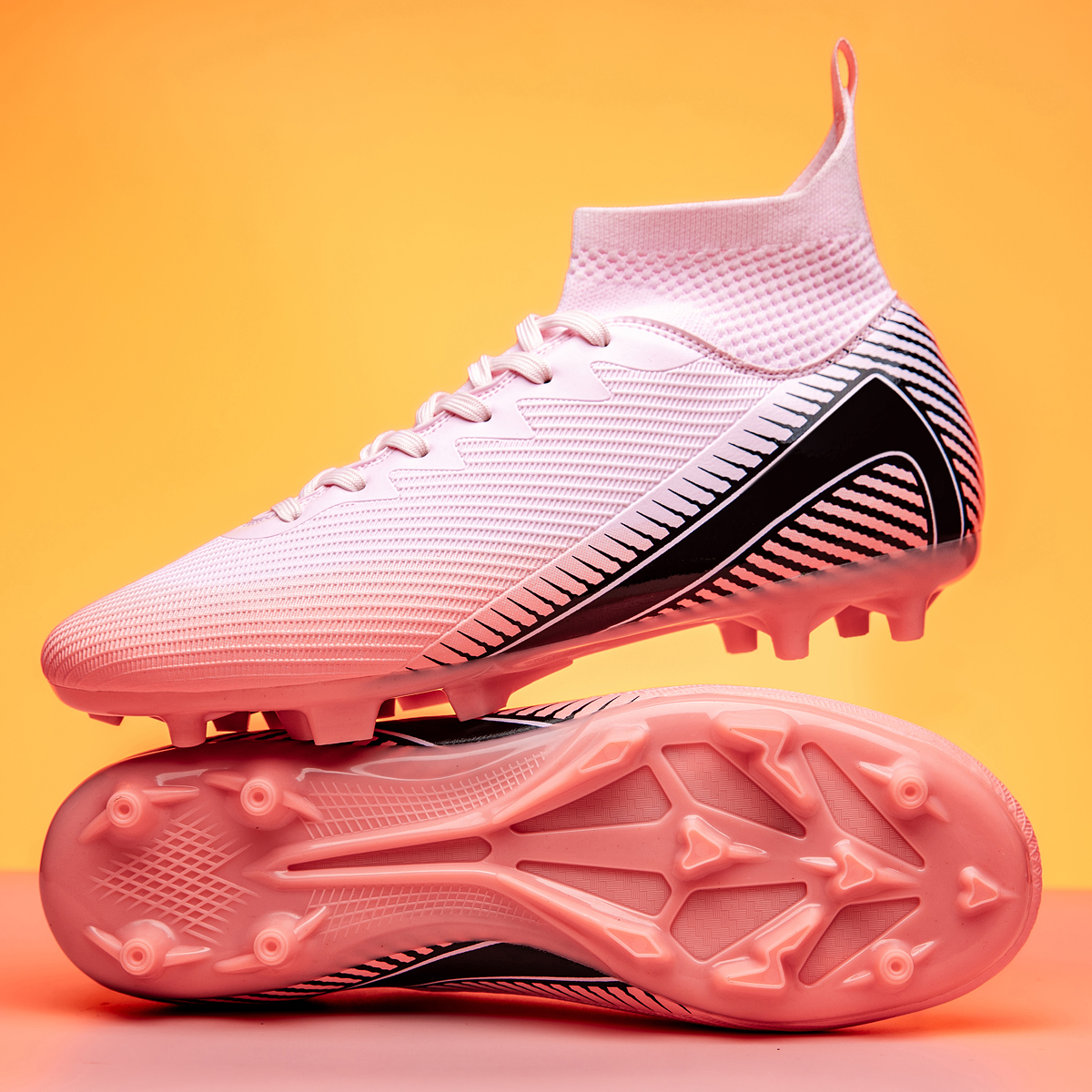 New Mens Soccer Shoes FG/TF Womens Outdoor Professional Football Cleats Unisex Youth Rugby Football Boots Training Sneaker