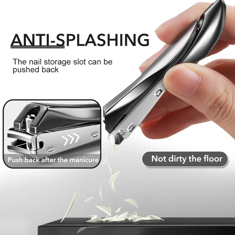 1 Pcs High Quality Stainless Steel Nail Clippers Sharp Curved Blades Finger Toenail Manicure Tool For Home Use