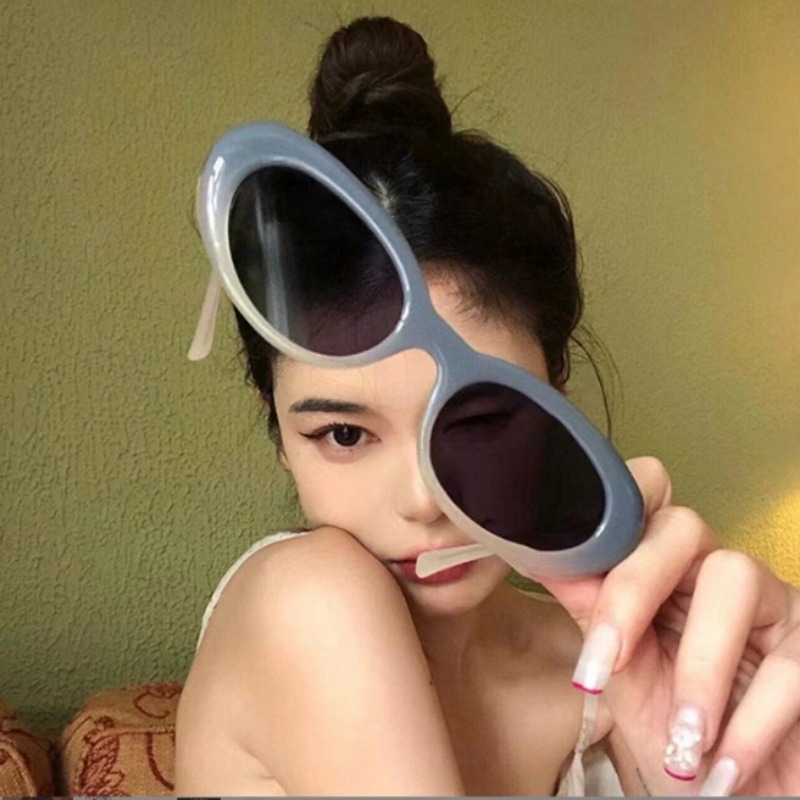 Vintage Round Sunglasses Women Luxury Women High Quality Oval Glasses