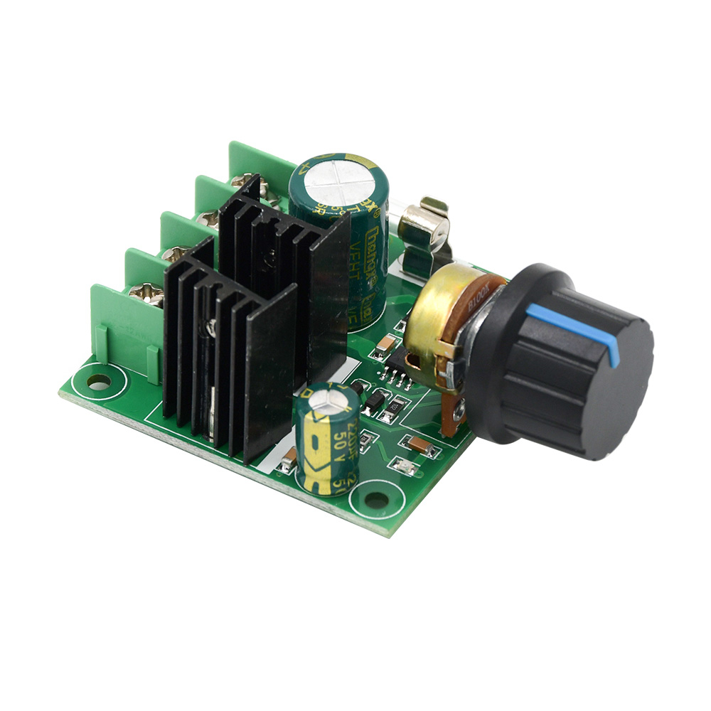 1Pcs DC 12V-40V 10A 400W PWM DC Motor Pump Speed Regulator High Power Speed Controller 9V 12V 24V 36V With Knob Switch pen gpt