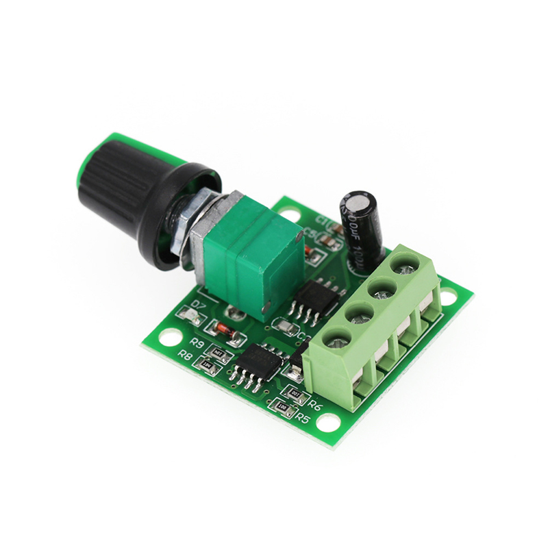 Mini 1803BK DC Motor Speed Regulator Adjustable Governor Controller Module 1.8V-15V Switch For LED Light Brightness Controlling