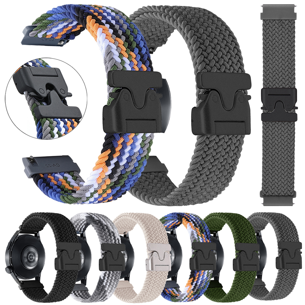 1pcs Sport Strap Nylon Watch Band 22mm 20mm For TicWatch Pro 3 Ultra LTE/GPS Band E3 E2 S2 Pro X 4G GTW 2021 Smartwatch Bracelet