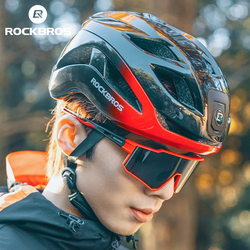 ROCKBROS Bike Glasses Polarized Photochromic Goggles UV400 Protection Bike Eyewear Sunglasess Windproof Cycling Glasses