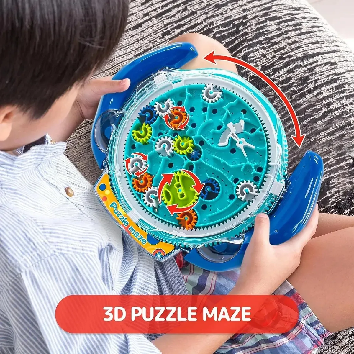 Creative 3D Puzzle Funny Gear Labyrinth Disk Gear Balance Ball Maze Wheel Dish Puzzle Educational Toys For Kids - image 1