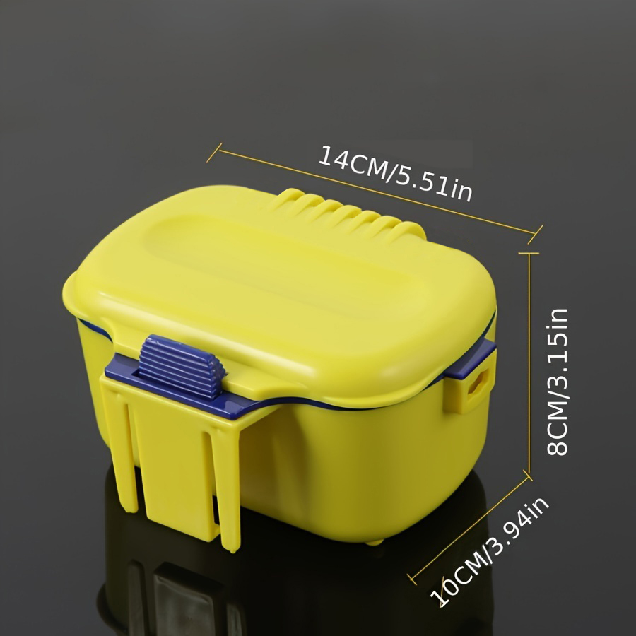 Multifunctional Insulated Breathable Moisture-Retaining Portable Fishing Bait Box for Earthworms Live Lures Hooks Fishing Tackle
