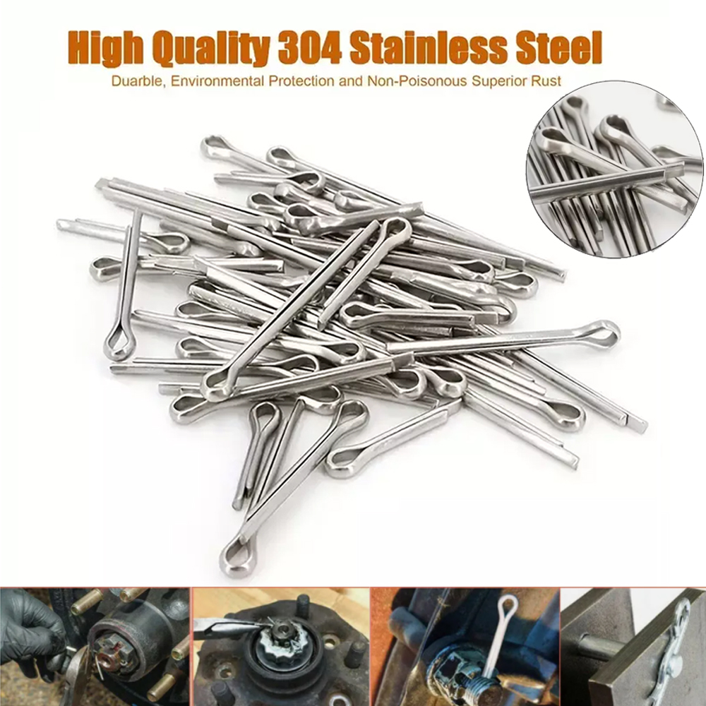 M1 M1.5 M2 M2.5 M3 Split-Pins / Split Cotter Pins Stainless Steel A2-Marine Grade (304) U-pin Stainless Steel Split Pins