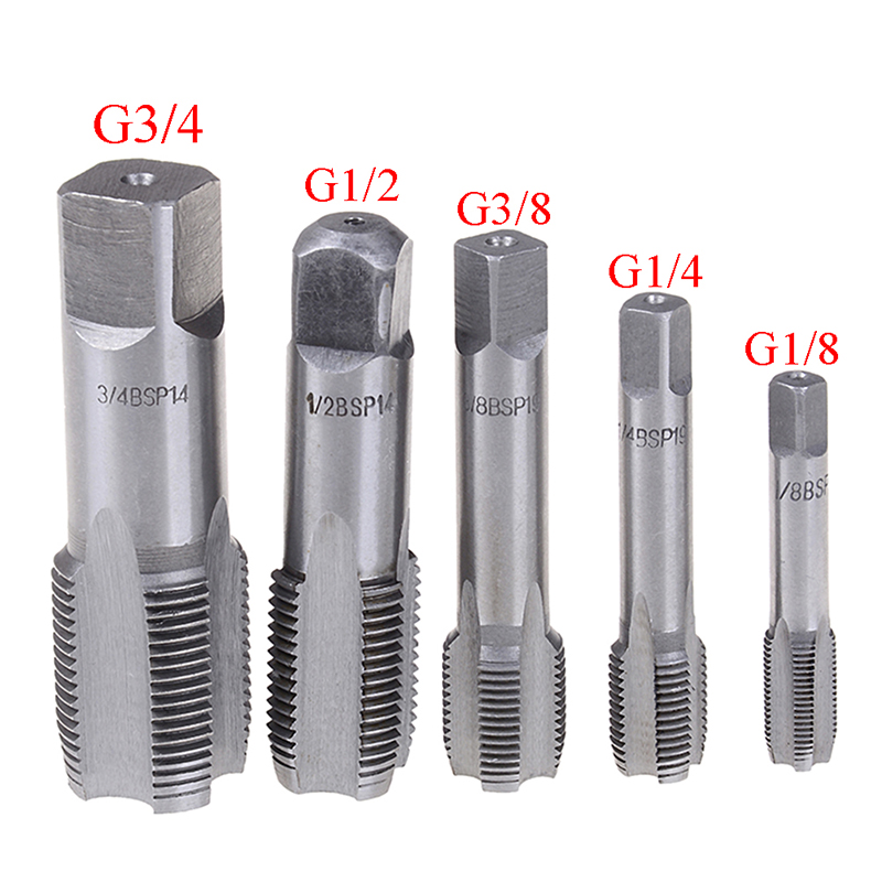 1Pc G1/8 1/4 3/8 1/2 3/4 HSS Taper Pipe Tap BSP Metal Screw Thread Cutting Tool