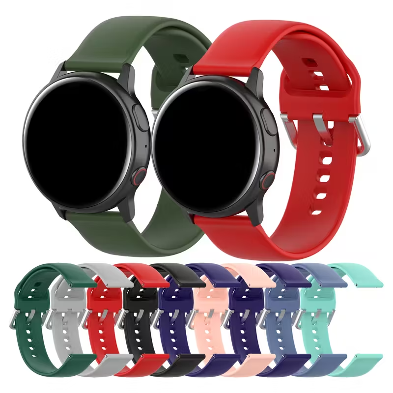 20mm 22mm watch strap For Samsung Galaxy watch 7/FE/6/5/5 pro/4 Silicone bracelet Gear S3 Classic/Active 2 40mm-44mm sport band