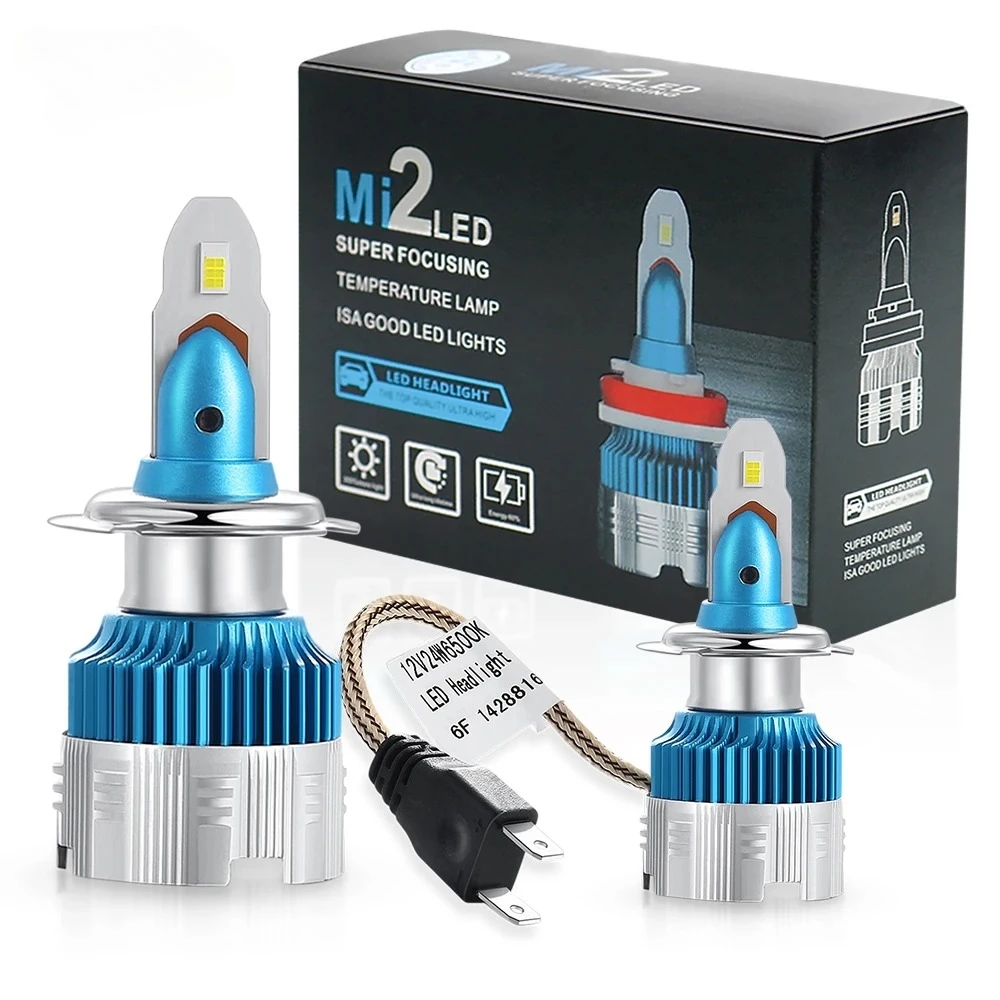 Car high brightness spotlight LED front headlights H11 motorcycle modification replacement Mi2 headlights plug and play