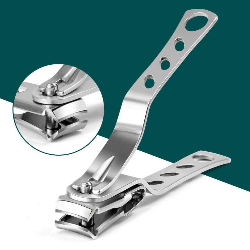 Nail Clippers Cuticle Clipper, Large Stainless Steel Nail Cutter With 360-Degree Rotating Head, Fingernails Toenails Clippers F